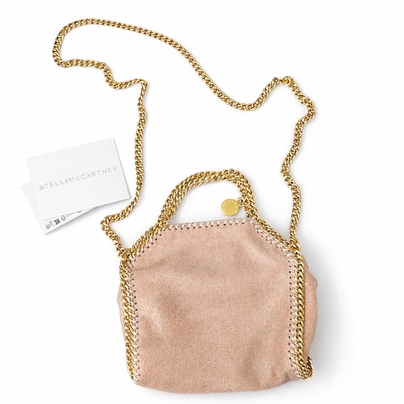 Stella McCartney Handbags - Stella McCartney tan Mini Bag with Gold Chain